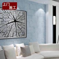 中式砖纹砖块砖头墙纸文化大理石客厅书房走廊餐馆廊背景墙壁纸壹德壹