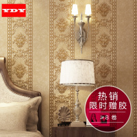 欧式条纹雕刻3D压花环保无纺 客厅卧室电视背景墙墙纸壹德壹