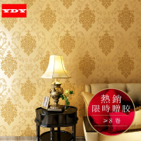 欧式壁3D浮雕环保无纺墙纸客厅卧室电视背景墙餐厅酒店满铺壹德壹