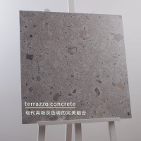 灰色仿水磨石工业风水泥砖客厅防滑复古地砖背景墙砖600*600壹德壹