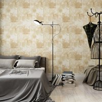 复古怀旧墙纸卧室客厅电视背景墙壁纸斑驳格子无纺布现代简约墙纸壹德壹