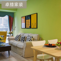 北欧简约浅绿色墙纸无纺布壁纸卧室客厅书房玄关儿童房电视背景墙壹德壹