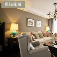 加厚3d立体墙纸卧室客厅沙电视背景墙壁纸素色欧式纯色简约现代壹德壹