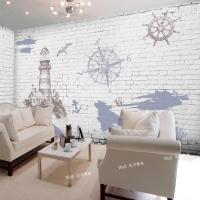3D壁纸地中海墙纸 复古航海壁画 客厅卧室电视沙背景墙简约壁纸壹德壹