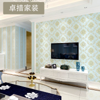 经典欧式大马士革墙纸 立体欧式卧室客厅满铺壁纸 背景墙AB版U958壹德壹