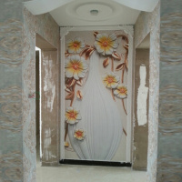 欧式3d立体墙纸玄关花瓶 客厅走廊背景墙壁纸 过道竖版大型壁画壹德壹