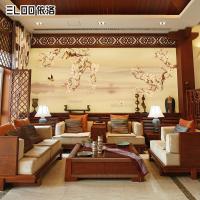 大型壁画 无纺布现代中式玉兰花墙纸 沙客厅电视背景墙壁纸壹德壹