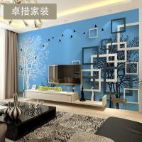 定制 客厅电视卧室背景墙壁纸壁画墙纸 3D立体无缝墙纸现代简约无壹德壹