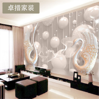 定制 定制卧室客厅沙电视背景墙壁纸3d简约环保欧式墙纸ktv大型壹德壹