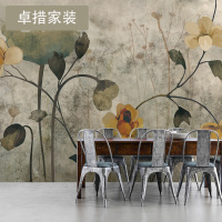 定制 大型壁画壁纸客厅卧室墙纸3d立体电视背景墙墙纸田园花卉壹德壹