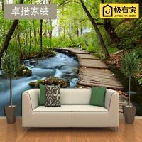 定制 墙纸客厅卧室电视背景墙3d无缝壁纸中式简约竹大型壁画墙布壹德壹