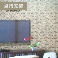 3D个性壁纸复古砖块仿古砖纹鹅卵石古典墙纸服装饭店廊背景新品壹德壹