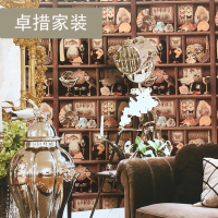 3D个性墙纸复古怀旧工业风防水立体壁纸服装店餐厅饭店背景墙包邮