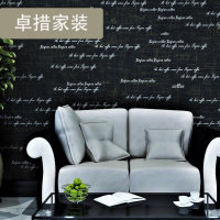 北欧英伦工业风复古字母墙纸怀旧立体英文字母壁纸女装服装店背景壹德壹