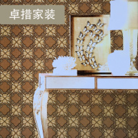 中式古典中国风墙纸复古花朵立体壁纸书房办公室饭店茶楼背景墙3D壹德壹