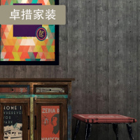 复古怀旧中式木纹墙纸仿古木板吊顶天花板立体壁纸书房办公室包邮