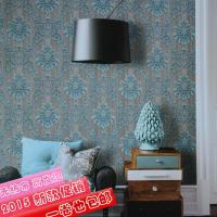2015新款欧式大马士革无纺布高泡卧室客厅电视沙背景墙纸壹德壹