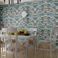 石头纹砖纹中式客厅餐厅墙围走廊墙纸烧烤店密室酒窖饭店包厢壹德壹