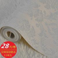 大马士革防水卧室客厅餐厅酒店饭店餐馆墙纸欧式电视床头背景壹德壹