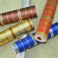 金箔反光竖条纹KTV酒吧过道走廊包厢墙纸 防水娱乐场所背景壹德壹