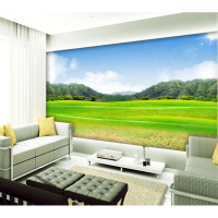 大型无缝墙纸壁画壁纸蓝天白云风景画立体空间电视客厅卧室背景墙壹德壹