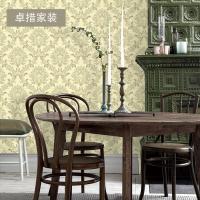 壁纸欧式复古客厅卧室沙电视背景大马士革古典欧式墙纸壹德壹