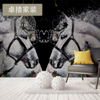 艺术墙纸北欧电视背景墙无缝墙布工业风定制壁纸ktv大型壁画壹德壹