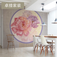 新中式墙纸无纺布定制电视背景墙无缝墙布个性创意壁纸壁画壹德壹