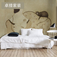 个性艺术墙纸沙背景墙客厅壁纸定制无缝墙布ktv服装店壁画壹德壹