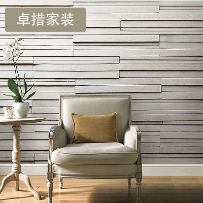 3d立体白色大理石砖块纹墙纸无纺纯纸壁纸 主题定制大型壁画壹德壹