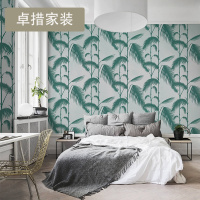 热带棕榈壁纸艺术墙纸无纺现代简约北欧无缝墙布电视背景壁画壹德壹