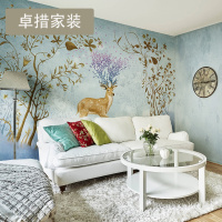 壁纸北欧客厅卧室墙布无纺布墙纸艺术背景墙大型定制壁画壁布壹德壹