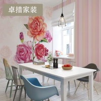 ab版田园墙纸无纺布电视背景墙定制壁纸大型壁画无缝墙布壁布壹德壹