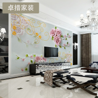定制 现代大型壁画3d立体无缝墙纸 电视背景墙客厅无纺布壁纸简约壹德壹