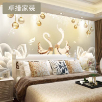 电视背景墙壁纸3d立体简约现代卧室5d冰雕影视墙壁纸画电视墙壁画壹德壹