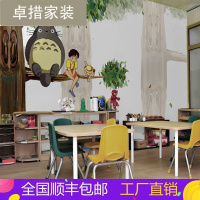 3D壁画宫崎骏龙猫无纺布个性艺术儿童房可爱卡通动漫墙纸卧室壁纸壹德壹