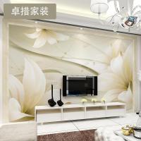墙布背景墙墙纸壁画无缝无纺布欧式3D客厅卧室壁纸墙布 立体花卉壹德壹