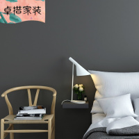 纯色自粘壁纸深灰色黑色无纺布理服装店铺北欧餐厅客厅卧室墙纸深灰色53cm宽/6米长大壹德壹