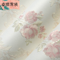 欧式温馨田园无纺布3D立体精压工艺客厅卧室餐厅背景墙登上墙纸暖黄色TJ0806仅墙纸壹德壹