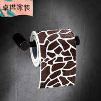 厨房 纸巾架 北欧式创意卷纸架古铜复古全铜手纸架厕所卫生间纸架 全铜纸巾架壹德壹