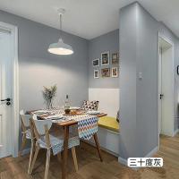 黑白灰色装修PVC墙纸现代简约北欧风素色客厅卧室电视背景墙壁纸五十度灰(款)-5.3平米/卷,材质是PVC墙仅墙纸壹德壹