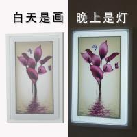 壁灯led壁画灯现代新中式带画壁灯客厅卧室走廊过道创意画灯装饰壹德壹