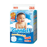 妮飘 Genki更祺婴儿宝宝纸尿裤尿不湿 S码72片