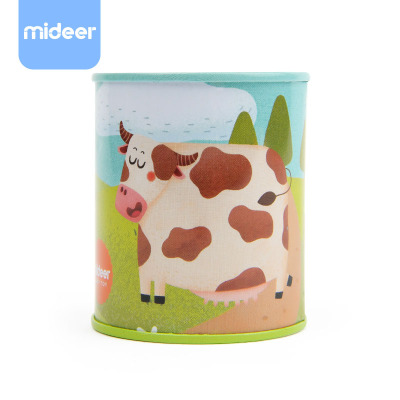 MiDeer弥鹿儿童铁皮奇妙农场拟声玩具动物仿真拟声罐宝宝玩具牛羊