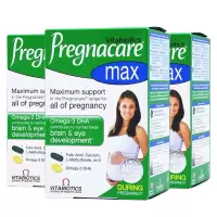 [3盒装 新日期26年5月后]英国薇塔贝尔pregnacare Max孕妇维生素营养片叶酸DHA鱼油孕妇钙84粒