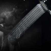 不锈钢面板淋浴头增压花洒喷头负离子手持淋雨宿舍沐浴洒洗澡单莲蓬可拆洗家居家用浴室用品生活日用花洒