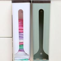 简约厨房塑料袋收纳盒垃圾袋收纳架储物架置物架收纳架收纳层架壁挂式创意购物袋子收纳盒生活日用收纳用品