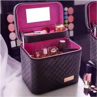 大容量化妆包可爱小号方品中袋随身便携手提收纳盒简约化妆箱多色多款多功能生活日用收纳用品时尚创意简约收纳盒