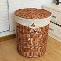 柳编家居脏衣篮藤编有盖收纳箱大号脏衣篓脏衣服衣物收纳筐收纳篮多色多款多功能生活日用收纳用品时尚创意简约收纳篮