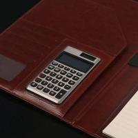 A4多功能资料夹文件夹皮质带计算器房产经理夹销售夹合同夹销讲夹多用多色多款多功能生活日用收纳用品时尚创意简约收纳盒